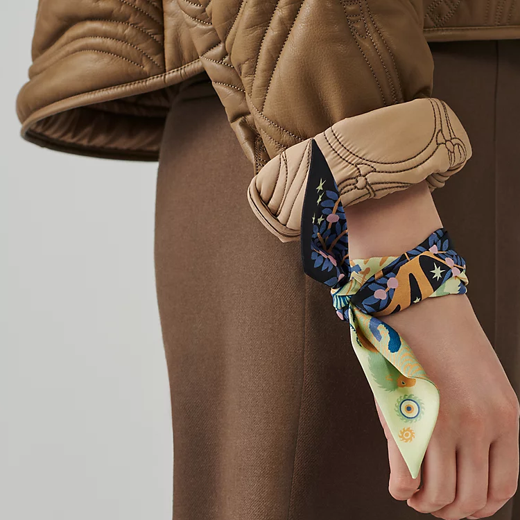 (Women) HERMES Twilly Orphic Magic Silk Scarf for Women. H063702S 06 圖 4