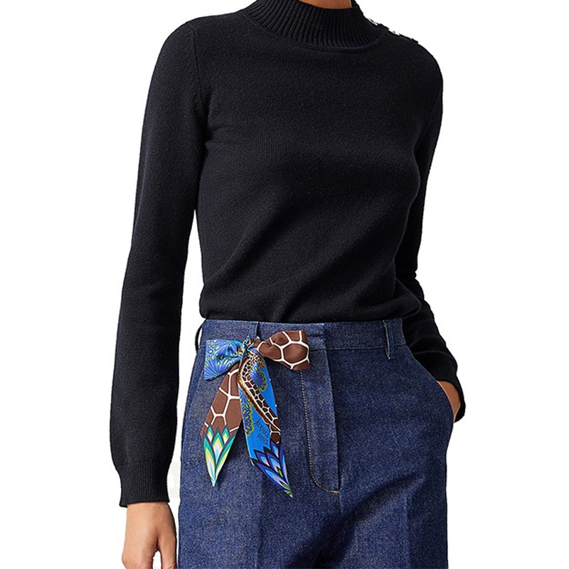 (Women) HERMES Twilly Scarf for Women - Blue, Green, Brown H063441S-10 圖 4