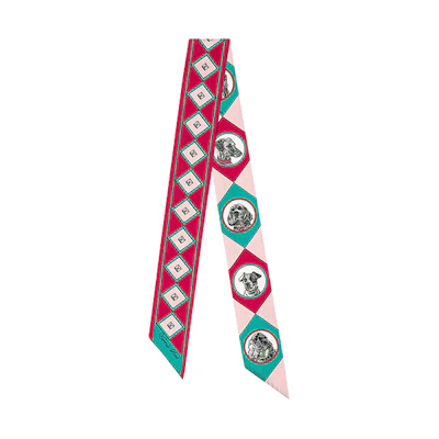 (Women) HERMES Twilly Scarf for Women - Pink H063453S-15