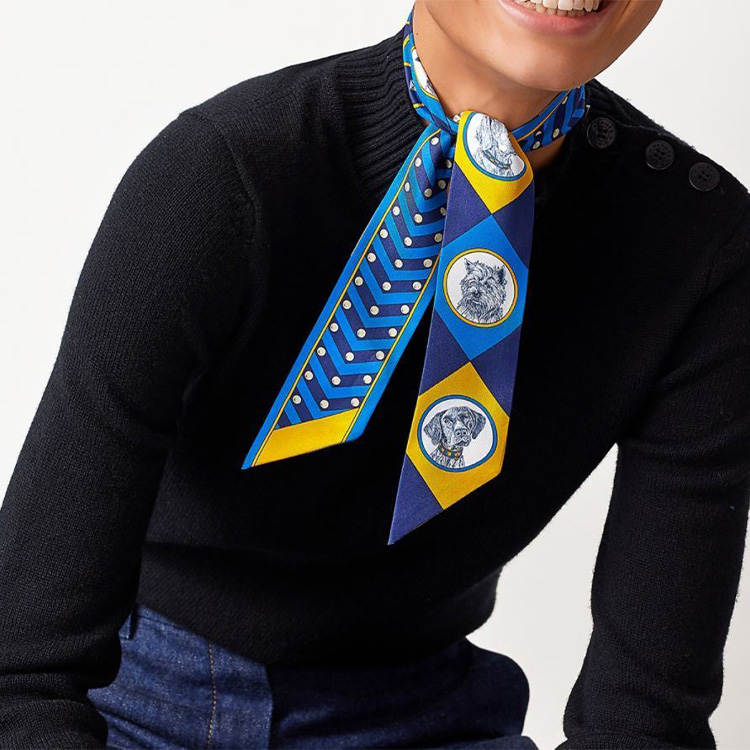 (Women) HERMES Twilly Scarf Multicolor H063453S 圖 3