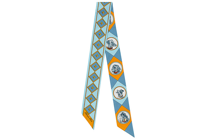 (Women) HERMES Twilly Scarf Multicolor H063453S 圖 4