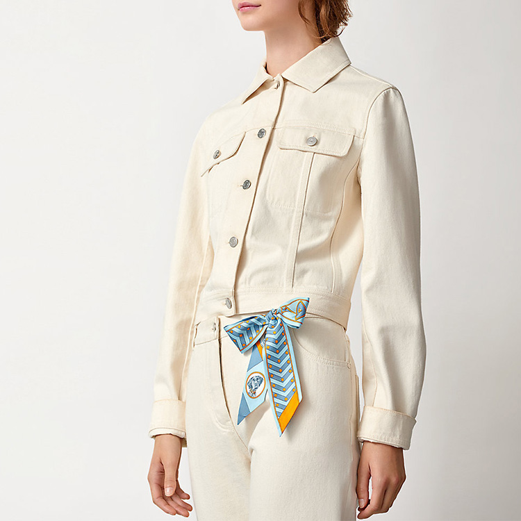 (Women) HERMES Twilly Scarf Multicolor H063453S 圖 5