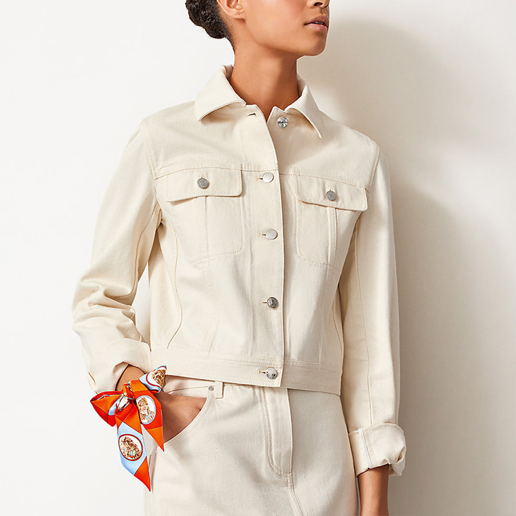 (Women) HERMES Twilly Scarf Multicolor H063453S 圖 7