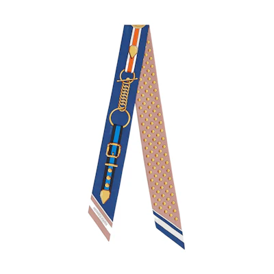 (Women) HERMES Twilly Silk Scarf – Festive Celebration Edition. H063778S 15