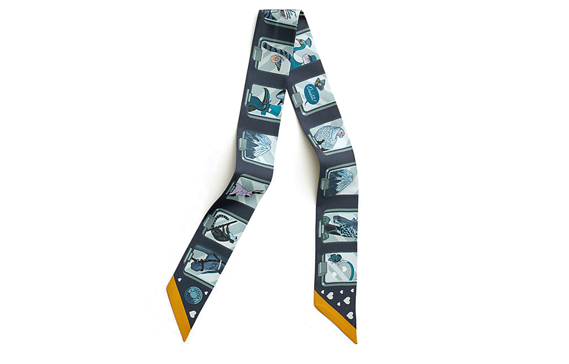 (Women) HERMES Twilly Silk Scarf  Multicolor Dynamic Sharing Collection H063875S-06 圖 2