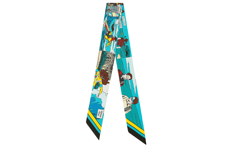 (Women) HERMES Twilly Silk Scarf for Women in Celestial Blue H063463S-01