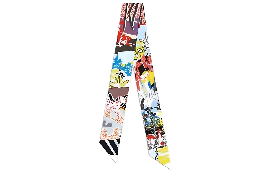 (Women) HERMES Twilly Silk Scarf for Women Multicolor - Free City Edition. H063911S 16 圖 2