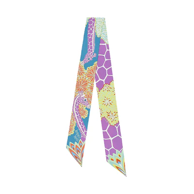 (Women) HERMES Twilly Silk Scarf in Lavender H063441S-12