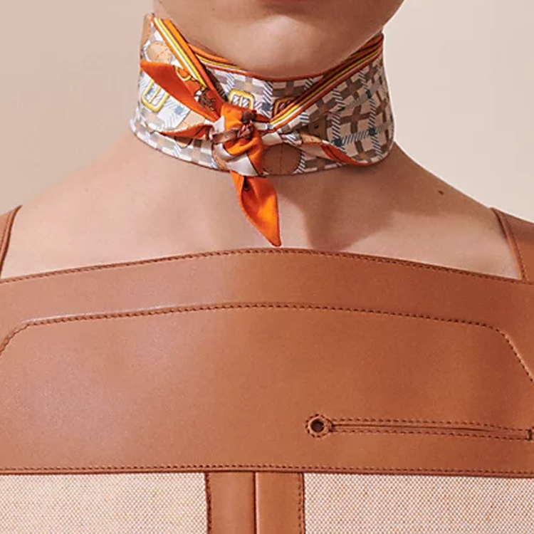 (Women) HERMES Twilly Silk Scarf Orange for Women. H064108S 07 圖 3