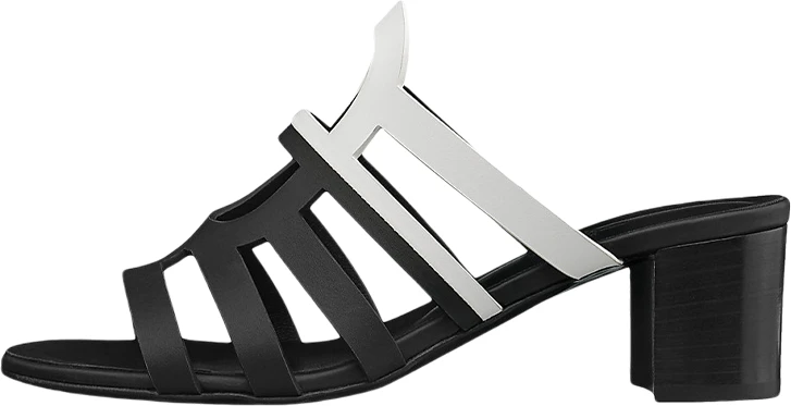 women-hermes-two-tone-calfskin-high-heel-sandals-black-h211210-z-01