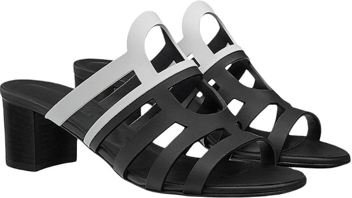 (Women) HERMES Two-Tone Calfskin High Heel Sandals 'Black' H211210Z-01 Order (Women) HERMES Two-Tone Calfskin High Heel Sandals 'Black' H211210Z-01