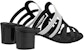 (W) HERMES Sandal Kulit Anak Lembu Dua Nada Bertumit Tinggi 'Hitam' H211210Z-01