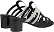 Lookbook (W) HERMES Sandal Kulit Anak Lembu Dua Nada Bertumit Tinggi 'Hitam' H211210Z-01