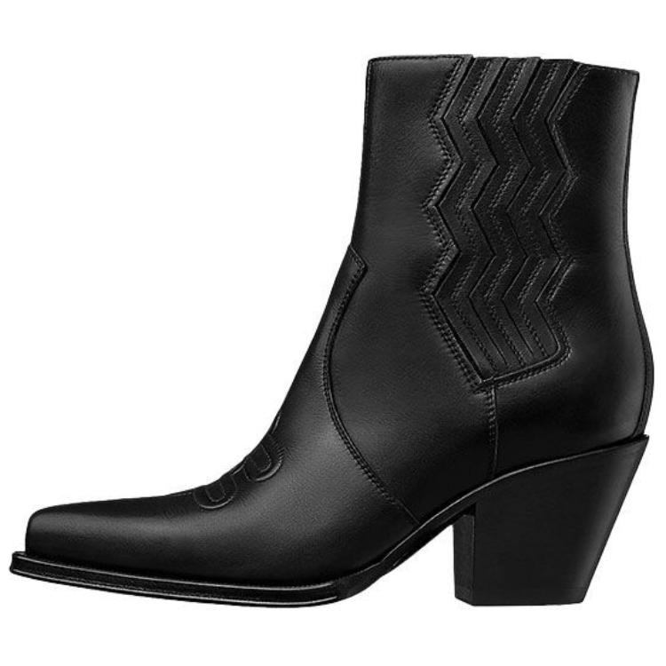 (W) HERMES Vegas Ankle Boot 'Black Calfskin'
