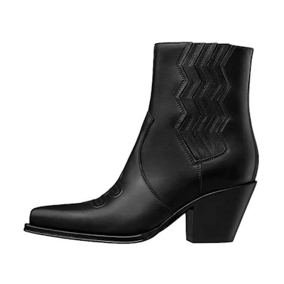 (W) HERMES Vegas Ankle Boot 'Black Calfskin'