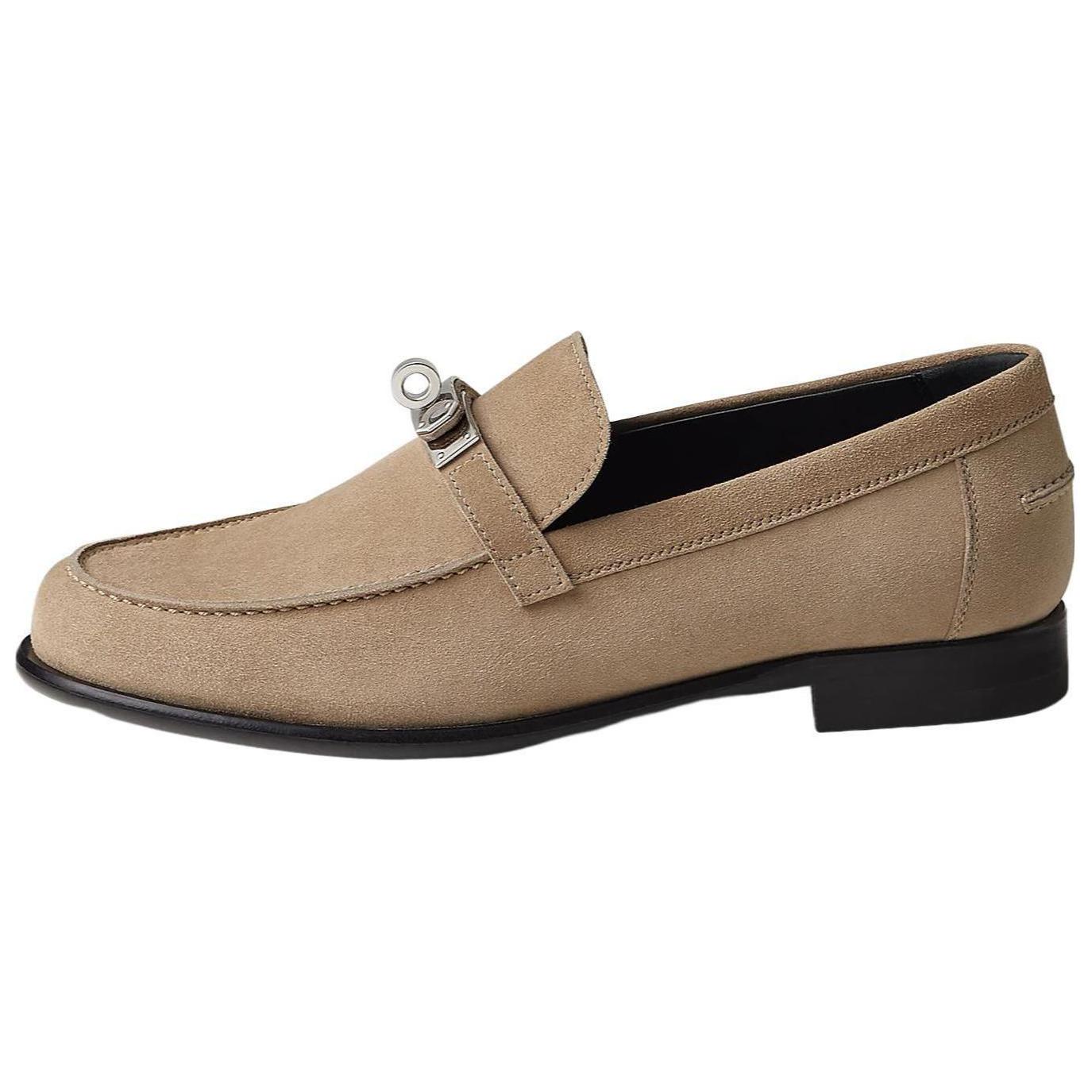 (Women) HERMES Velvet 'Simple Loafer Brown' H221087Z-1J