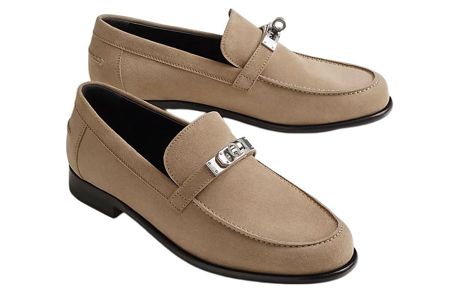 Lookbook (W) HERMES Velluto Mocassino Semplice Marrone H221087Z-1J