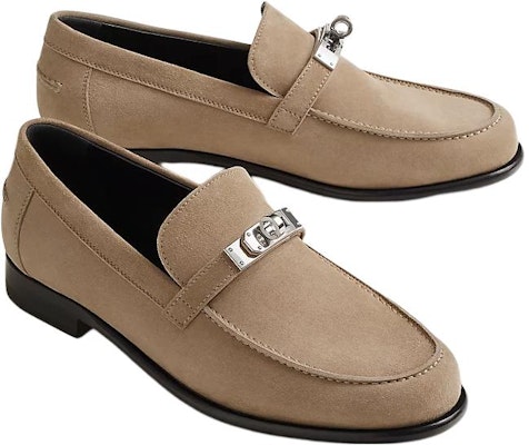 (W) HERMES Terciopelo 'Mocasín Simple Marrón' H221087Z-1J Lookbook (W) HERMES Terciopelo 'Mocasín Simple Marrón' H221087Z-1J