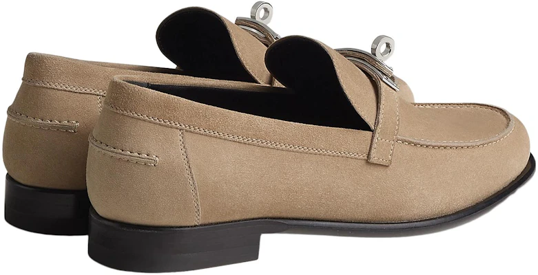 (W) HERMES Velluto Mocassino Semplice Marrone H221087Z-1J Shop (W) HERMES Velluto Mocassino Semplice Marrone H221087Z-1J