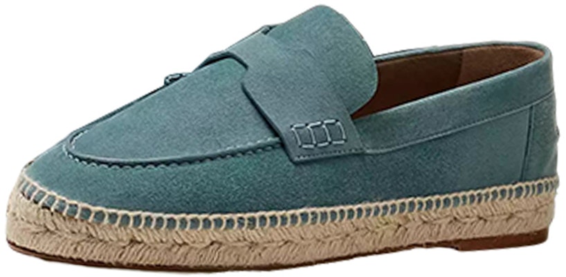 (W) HERMÈS Zapatos Planos de Terciopelo 'Azul' H211138Z-6U Buy (W) HERMÈS Zapatos Planos de Terciopelo 'Azul' H211138Z-6U