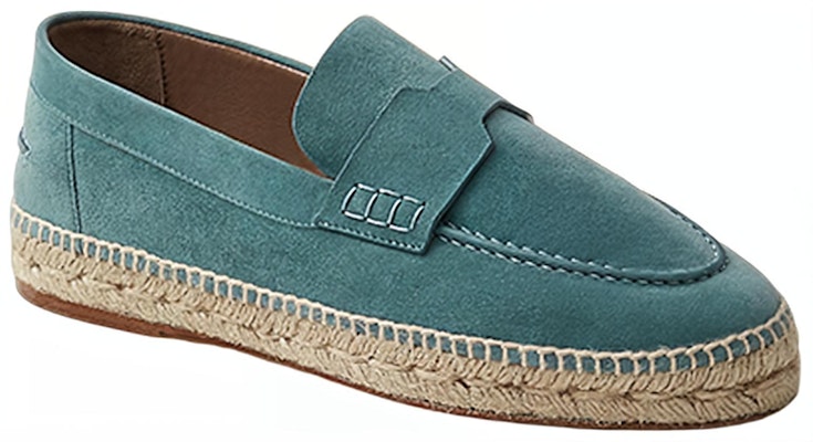 (Women) HERMES Velvet Flat 'Blue' H211138Z-6U Order (Women) HERMES Velvet Flat 'Blue' H211138Z-6U