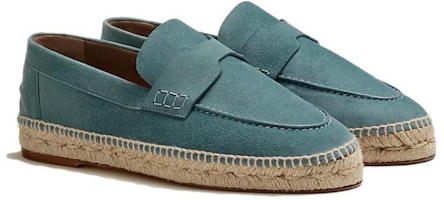 (W) HERMES Velvet Flat 'Biru' H211138Z-6U Lookbook (W) HERMES Velvet Flat 'Biru' H211138Z-6U