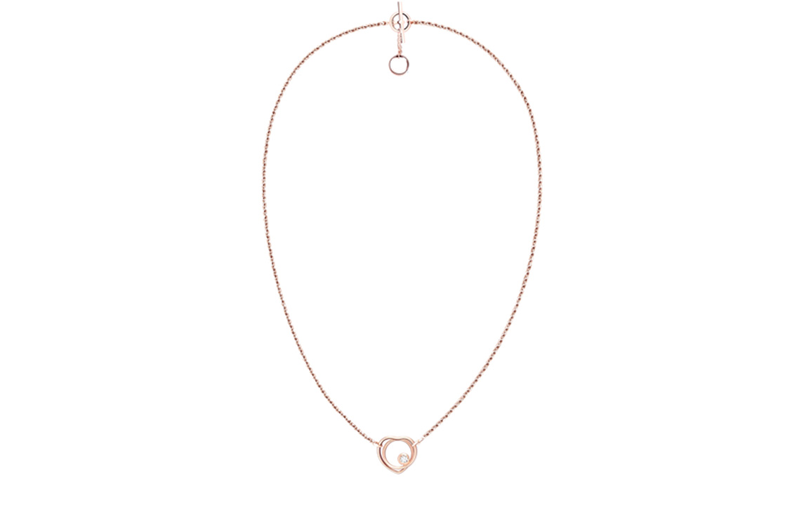 (Women) HERMES Vertige Heart Necklace Extra Small Accessory. H119311B-00ST 圖 3