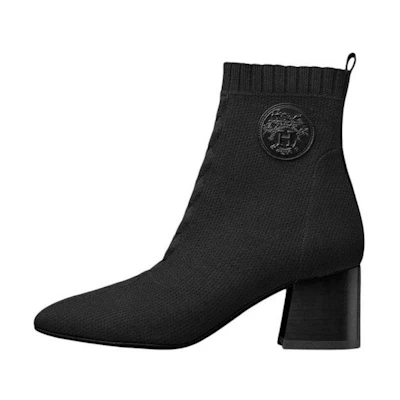 (W) HERMES Volver Knit Booties 'Black'