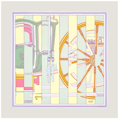 (W) エルメス ホワイト シルク スカーフ - 多用途スタイリング 003864s 15 Order (W) エルメス ホワイト シルク スカーフ - 多用途スタイリング 003864s 15