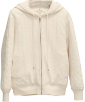 (Women) HERMES White Solid Zip-Up Hoodie Jacket Long Sleeve. H1H2102D691 (Women) HERMES White Solid Zip-Up Hoodie Jacket Long Sleeve. H1H2102D691