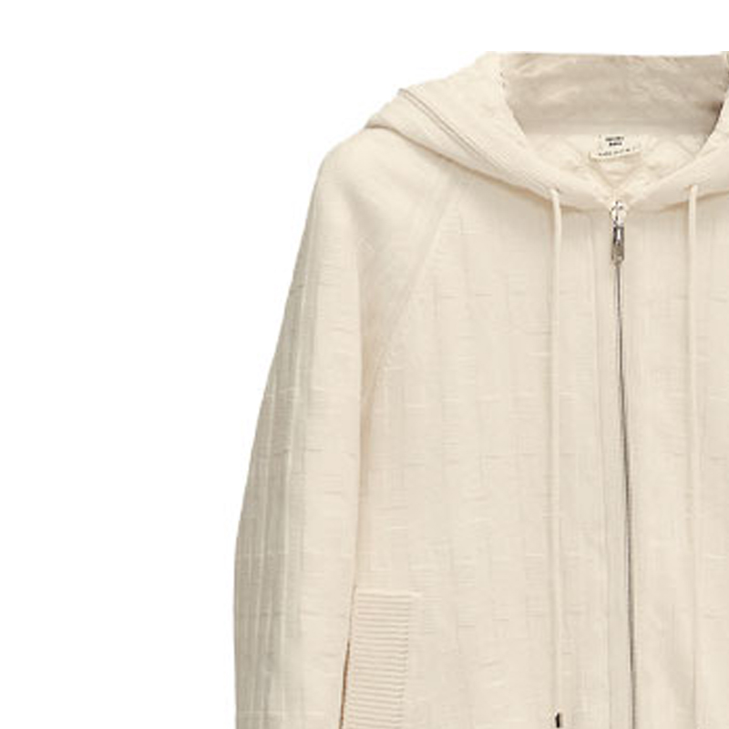 Purchase (W) エルメス ホワイト ソリッド ジップアップ フーディージャケット 長袖. H1H2102D691