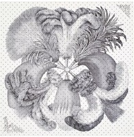 (Women) HERMES Women’s Love Feather Silk Scarf Gray White H003851S (Women) HERMES Women’s Love Feather Silk Scarf Gray White H003851S