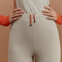 Purchase (Women) HERMES Women’s Slim Fit Solid Color Leggings with Hidden Zipper Grey H800726EV02