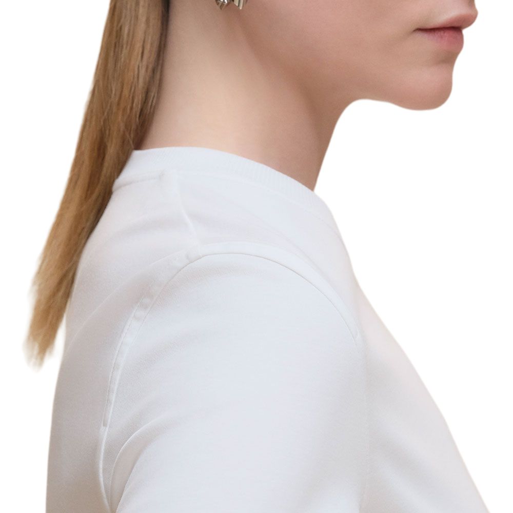 Details for (Women) HERMES Women’s White Regular Fit T-Shirt Short Sleeve Casual Knit Tee FW25 H5H4632DC90