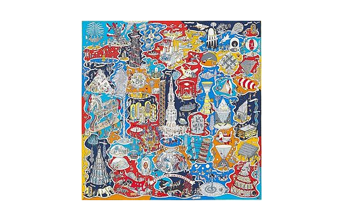 (Women) HERMES World Expo 90cm Scarf H003536S-05 圖 2