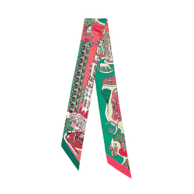 (Women) HERMES World Expo Twilly Scarf Mint Green H063536S-02