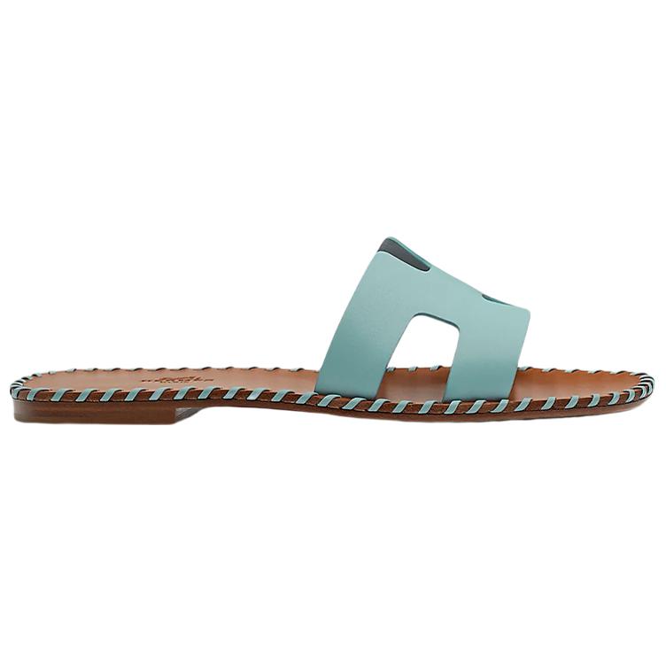 Order HERMES 愛馬仕 編織小牛皮涼鞋 女款 藍色