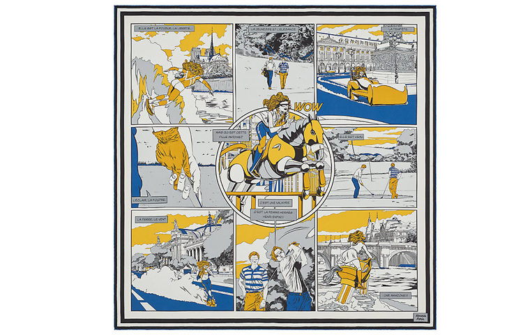 (Women) HERMES Wow 90cm Double-Sided Silk Scarf for Women. H903463S-04 圖 2