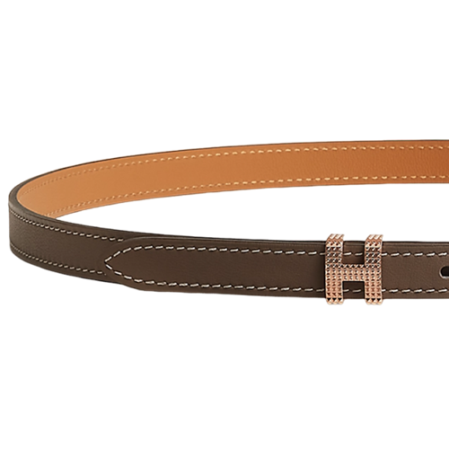 (Women) HERMESPOP H 1.5cm  Belt - Elephant Grey with Rose Gold Buckle. H010603UD18070 圖 3