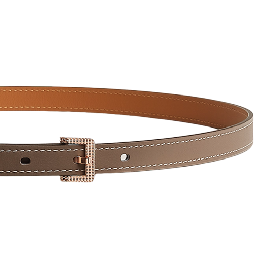 (Women) HERMESPOP H 1.5cm  Belt - Elephant Grey with Rose Gold Buckle. H010603UD18070 圖 4