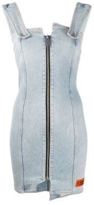 (Women) HERON PRESTON Asymmetrical Zipper Sleeveless Dress Women’s Light Blue HWYM001R207990047300 Buy (Women) HERON PRESTON Asymmetrical Zipper Sleeveless Dress Women’s Light Blue HWYM001R207990047300