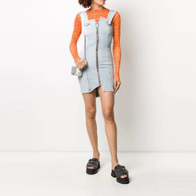 (Women) HERON PRESTON Asymmetrical Zipper Sleeveless Dress Women’s Light Blue HWYM001R207990047300 Shop (Women) HERON PRESTON Asymmetrical Zipper Sleeveless Dress Women’s Light Blue HWYM001R207990047300