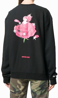 (Women) HERON PRESTON Black Rose Petal Hoodie Women HWBA001E186010221028 Shop (Women) HERON PRESTON Black Rose Petal Hoodie Women HWBA001E186010221028