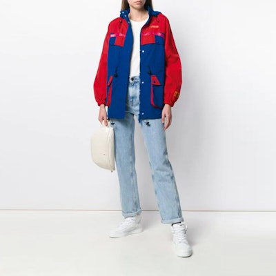 (Women) HERON PRESTON Blue Hooded Parka Jacket HWEA012R197300073188 Purchase (Women) HERON PRESTON Blue Hooded Parka Jacket HWEA012R197300073188