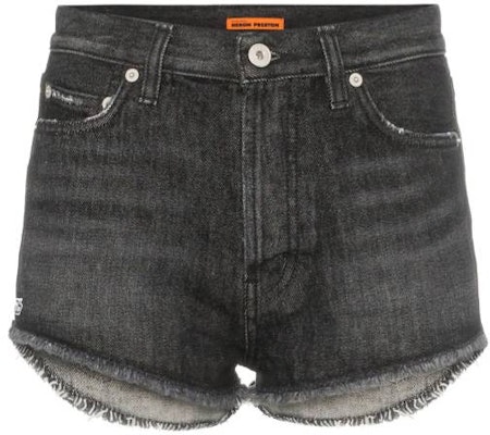 (Women) HERON PRESTON Frayed Denim Shorts Grey Black HWYC002R197530351001 Order (Women) HERON PRESTON Frayed Denim Shorts Grey Black HWYC002R197530351001