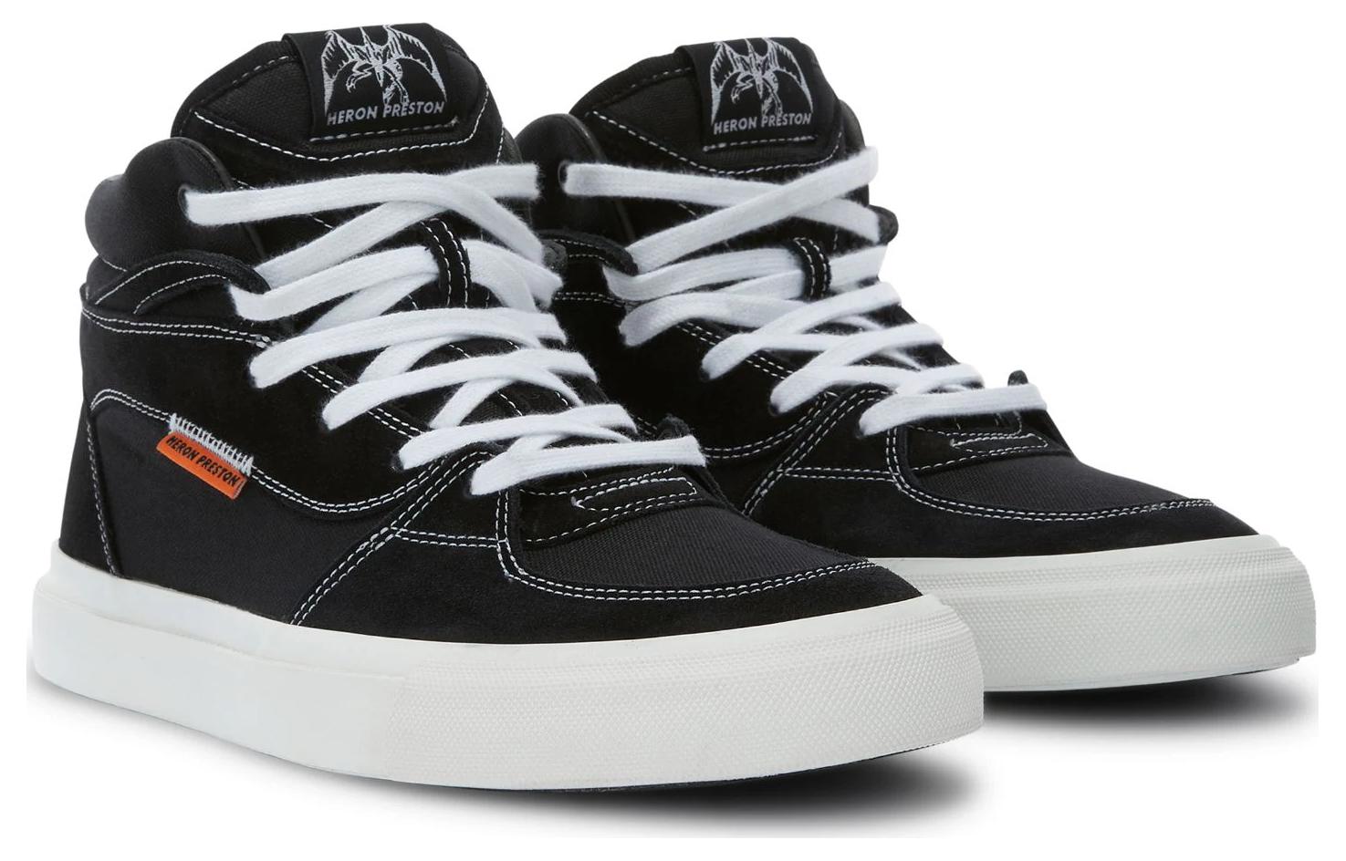 Order HERON PRESTON 布料 百搭时尚 高筒 板鞋 女款 黑色