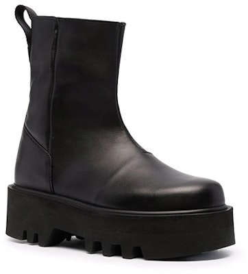 (Women) Heron Preston Leather Ankle Boots 'Black Logo' HWID003F21LEA0011010 Order (Women) Heron Preston Leather Ankle Boots 'Black Logo' HWID003F21LEA0011010