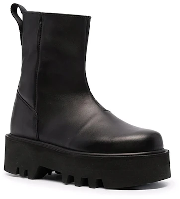 (W) Bottes en Cuir Noir à Cheville Heron Preston ''Logo Noir'' HWID003F21LEA0011010 Order (W) Bottes en Cuir Noir à Cheville Heron Preston ''Logo Noir'' HWID003F21LEA0011010