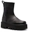Order (W) Bottes en Cuir Noir à Cheville Heron Preston ''Logo Noir'' HWID003F21LEA0011010