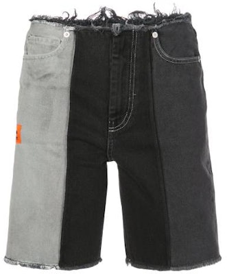 (Women) HERON PRESTON Raw Hem Patchwork Denim Shorts Women Black HWYC006R20797004R100 Buy (Women) HERON PRESTON Raw Hem Patchwork Denim Shorts Women Black HWYC006R20797004R100